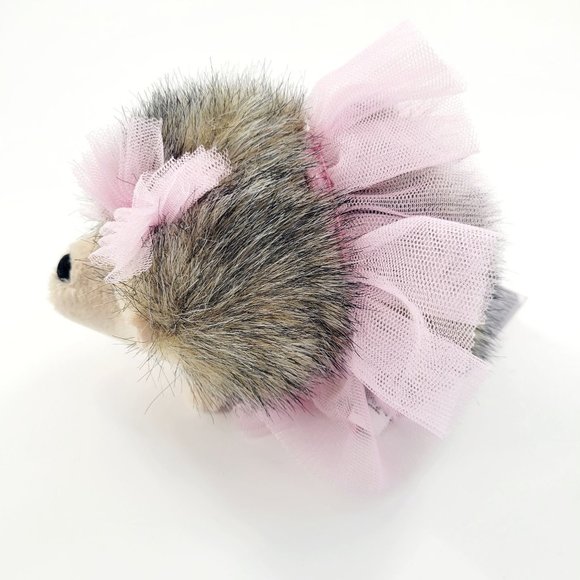Douglas Small Pink Swirl Hedgehog Stuffed Animal With Tutu Ballet Plush 5" NEW - Picture 4 of 12